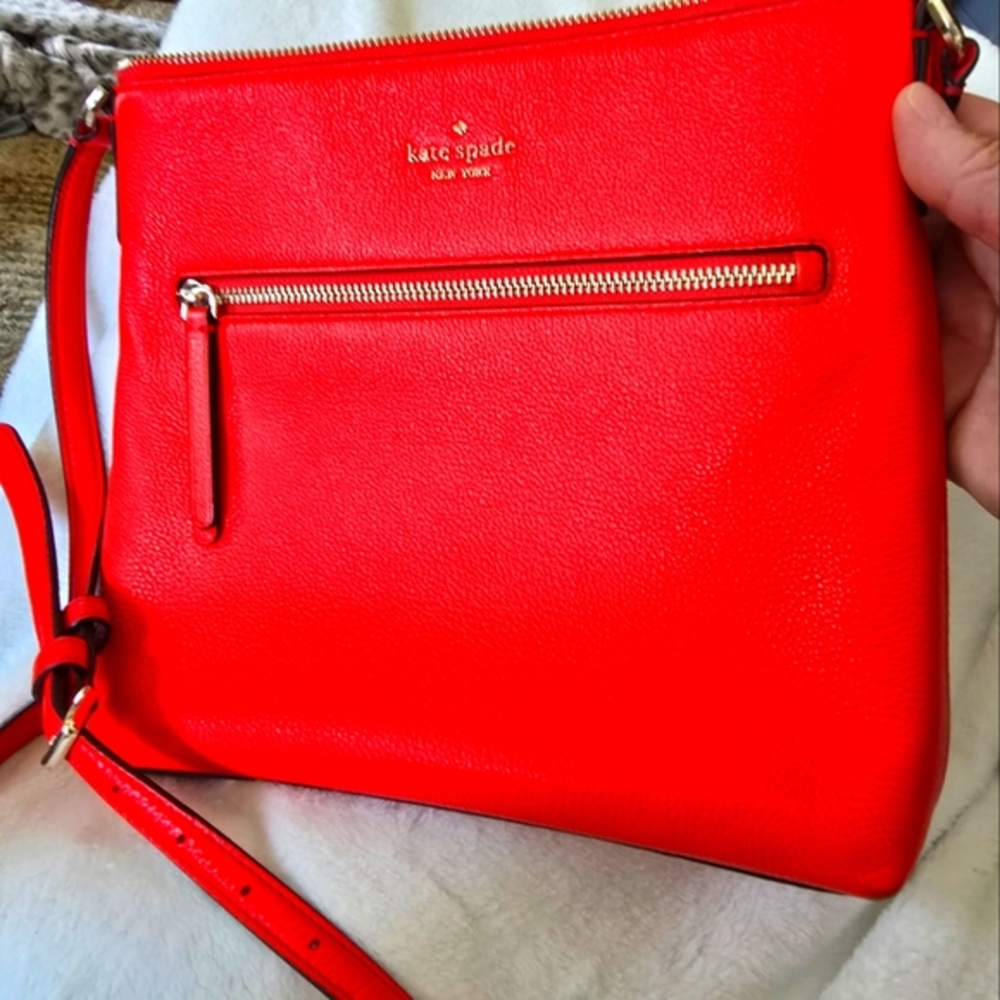 Kate spade ♠️ hot red leather purse